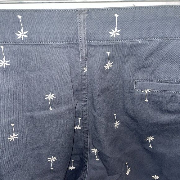 Disney Junk Food Casual Shorts Mens Size XL Gray Zip Fly Pockets Palm Trees - Picture 9 of 12